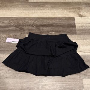 wild fable Black Tiered Ruffle Skater Skirt